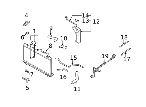 Radiator & Components for 2005 Subaru Outback #0