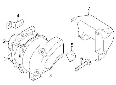 Alternator for 2013 Mazda MX-5 Miata #1