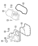 68219779AA - 3.0L Turbo Diesel; Engine: Hex Flange Head Bolt for Ram: ProMaster 1500, ProMaster 2500, ProMaster 3500 Image
