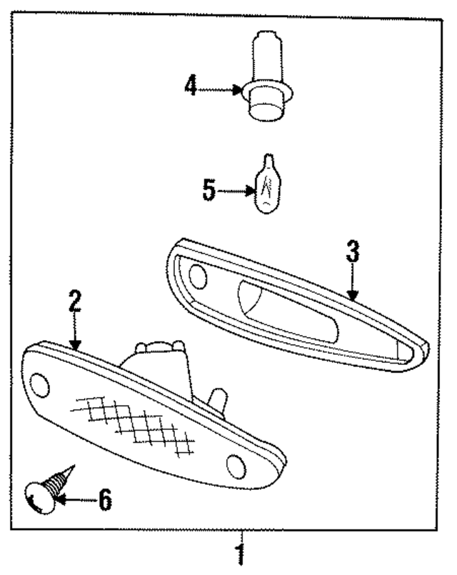 FD01515H3 - : Lens &amp; Housing Gasket for Mazda Image