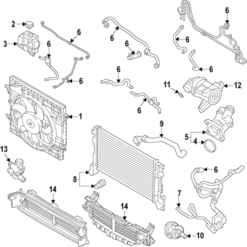 Water Pump for 2019 Volvo S90 #10