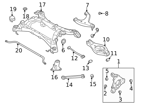 Rear Suspension for 2003 INFINITI Q45 #1