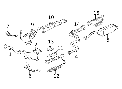 Brackets, Flanges & Hangers for 2001 Acura RL #0