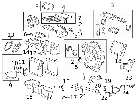 Condenser, Compressor & Lines for 2011 Chevrolet Traverse #1