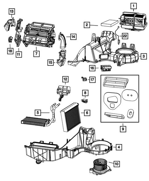 Air Conditioner and Heater Units for 2010 Dodge Nitro #0