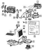 68004010AA - Air Conditioners and Heaters: Heater Core Tubes Bracket for Mopar Image