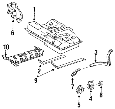 Fuel System Components for 1994 Toyota Camry #0