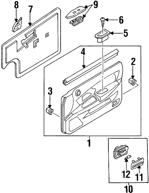 Front Door for 2004 Isuzu Axiom #1