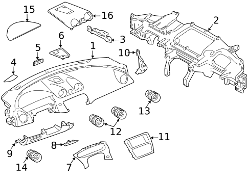 Instrument Panel for 2018 Jaguar XJR575 #0