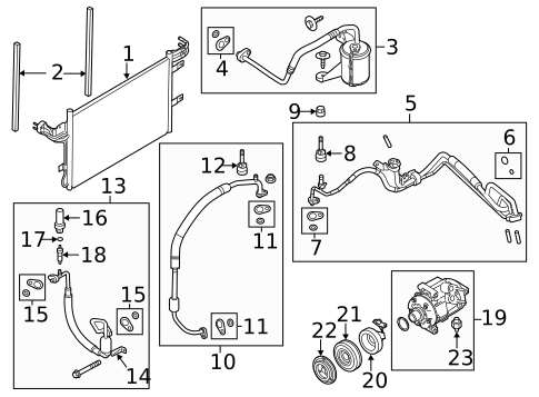 Hoses & Pipes for 2010 Ford Flex #1