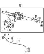 68000606AB - Rear Axle; Corporate 235 MM; Differential and Drive Line: Rear Axle Housing for Mopar Image