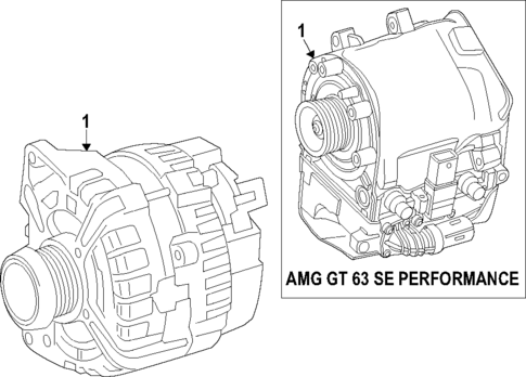 Alternator for 2019 Mercedes-Benz AMG GT 63 #1