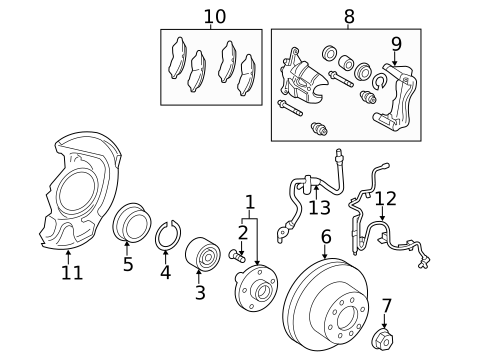 Anti-Lock Brakes for 2009 Toyota Avalon #1