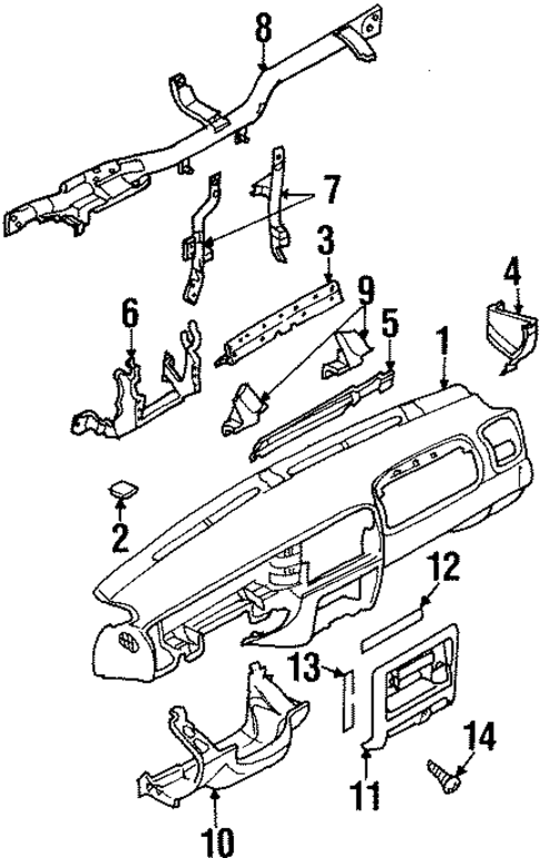 Instrument Panel for 2002 Honda Passport #0