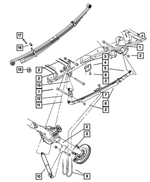 6507798AA - Rear Suspension: Hex Flange Lock Nut, Mounting for Mopar Image