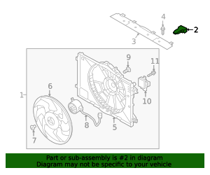 2016-2022 Kia Fan Assembly Clip 25486-1P100 | TascaParts.com