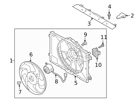 Cooling Fan for 2018 Kia Niro #0