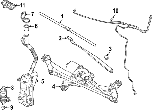Wiper & Washer Components for 2025 Audi Q4 e-tron #0