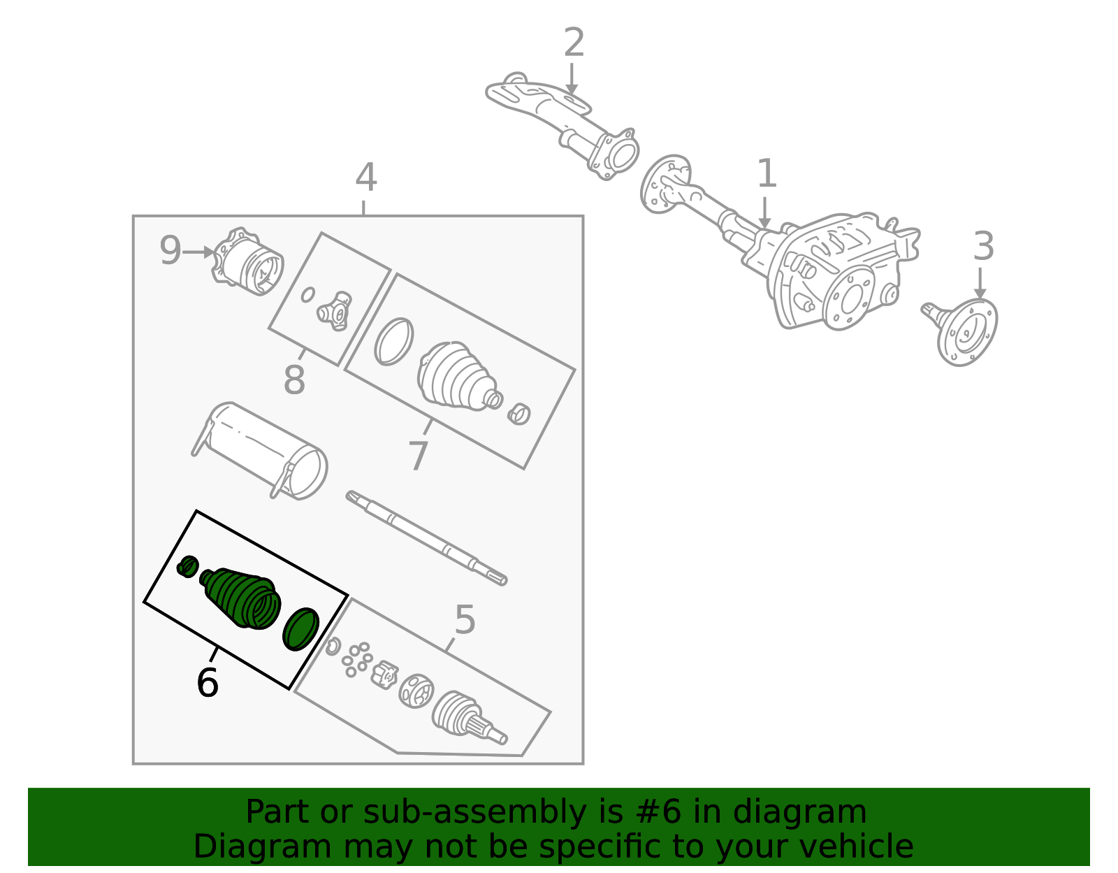 15868188 - Front Wheel Half-Shaft Constant Velocity (CV) Boot Kit with ...