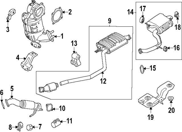 28600HB100 - : Muffler &amp; Pipe for Hyundai Image