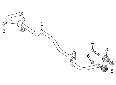 Stabilizer Bar & Components for 2022 Mercedes-Benz GLB 35 AMG&reg; #0