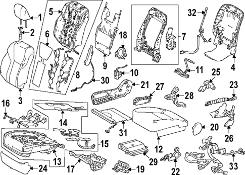 Power Seats for 2024 Lexus GX550 #0