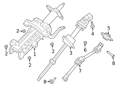 Steering Column for 2025 Ford Bronco #0
