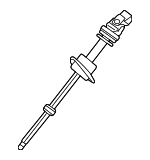 MB3Z3B676D - Steering: Upper Shaft for Ford: Bronco, Ranger Image