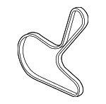 12578061 - Cooling System: Serpentine Belt for Cadillac: XLR Image