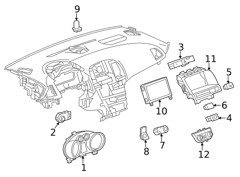 Cluster & Switches for 2017 Buick Verano #0