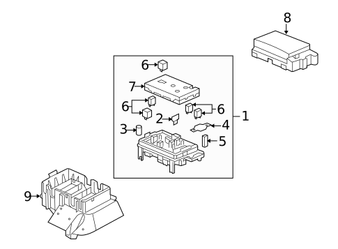 Electrical Components for 2009 Saab 9-7x #0