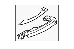4H0837206CGRU - Body: Exterior Door Handle for Audi Image