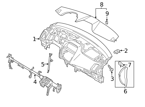 Instrument Panel for 2025 Mitsubishi Outlander Sport #0