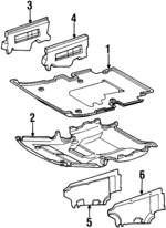 1245200724 - : Side Cover for Mercedes-Benz Image