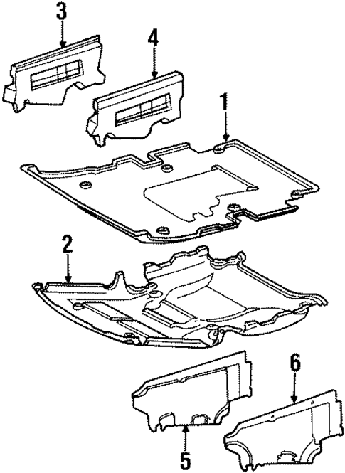 Splash Shields for 1990 Mercedes-Benz 300E #0
