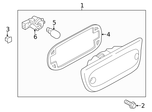High Mounted Stop Lamp for 2018 Chevrolet City Express #0