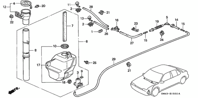 Windshield Washer for 1993 Honda Accord #0