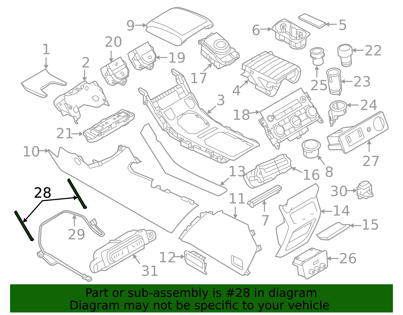 LR027948 - Puddle Lamp 2012-2013 Land Rover Range Rover Evoque | Land ...