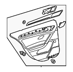 5GM867212CSDLV - Body: Door Trim Panel for Volkswagen: e-Golf, Golf, Golf R Image