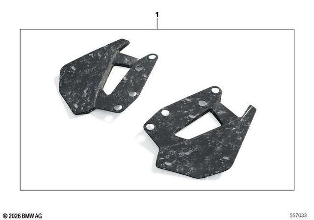 46637105841 - : Wind deflector, left for BMW-Motorrad Image