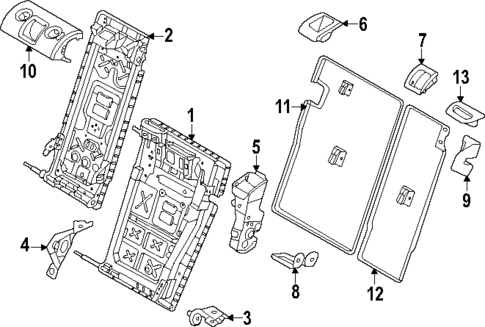 Rear Seat Components for 2024 BMW i4 #1