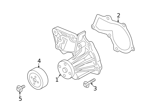 Water Pump & Related Components for 2014 Ford Fiesta #0