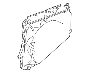 2004-2012 GM Radiator Mount Bracket - Driver's Side (LH) 89018399 ...