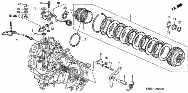 AT Starting Clutch for 2005 Honda Civic #0
