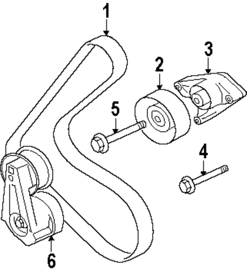 Belts & Pulleys for 2009 Jaguar XJR #2