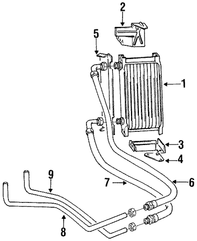 1276676 - Cooling System: Oil Cooler Core for Volvo: 740, 760, 780, 940, 960 Image