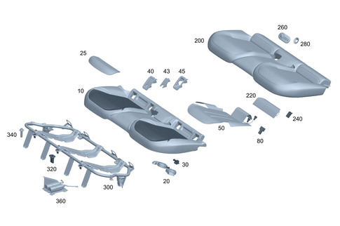 Rear Cushion for 2025 Mercedes-Benz EQS 580 #0