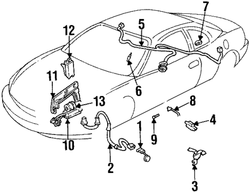 ABS Components for 1997 Oldsmobile Aurora #0