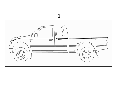 Stripe Tape for 1996 Toyota Tacoma #0