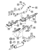 55275778AG - Exhaust: Exhaust Shield for Dodge: Ram 1500, Ram 2500, Ram 3500 | Ram: 1500, 1500 Classic Image